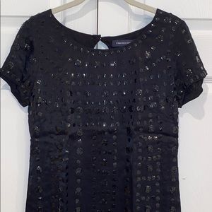 French Connection Black Sequin Embellished Dress